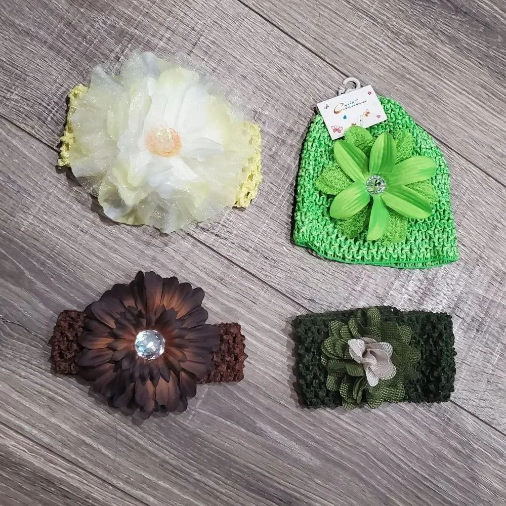 NWT Baby girl hair accessories bundle